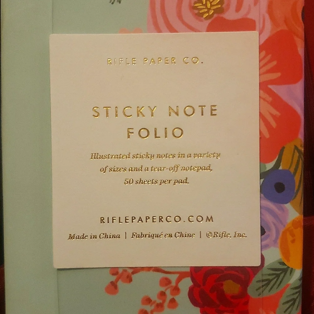 Rifle Paper Co. Garden Party Sticky Note Folio